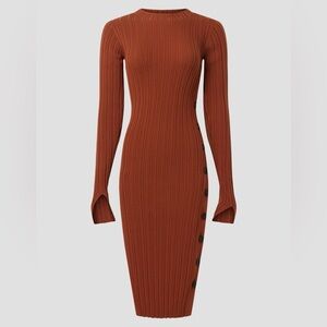 Adam Lippes x RTR Side Button Midi Dress, XS